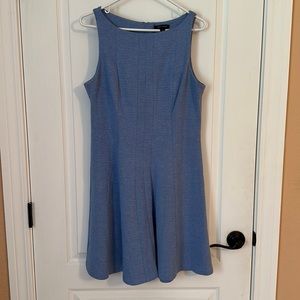 Tommy Hilfiger fit and flare sleeveless blue dress size 10